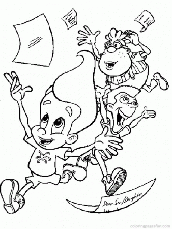 2014 Jimmy Neutron coloring pages