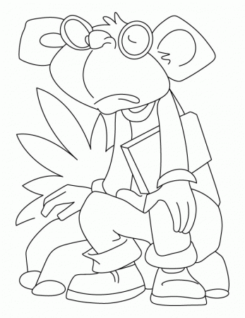 Educated monkey coloring pages | Download Free Educated monkey 