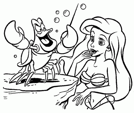 Little Mermaid Coloring Pages To Print | Disney Coloring Pages 
