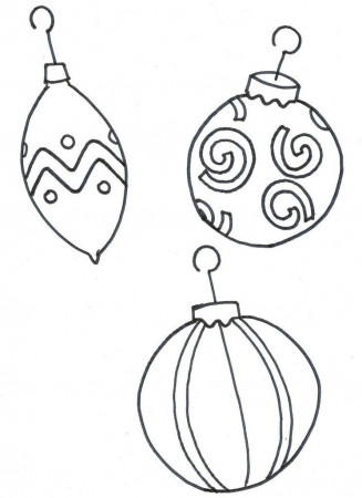 Top Christmas Tree Decorations Ornament Coloring Page High 