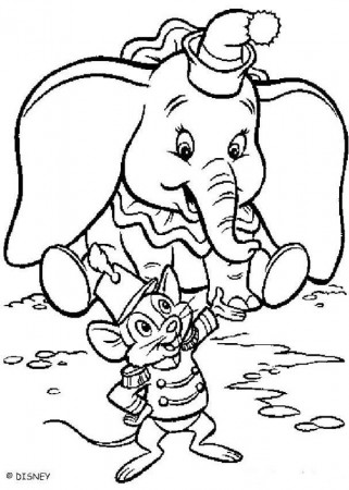 LAMINAS PARA COLOREAR - COLORING PAGES: Dumbo dibujar colorear e 