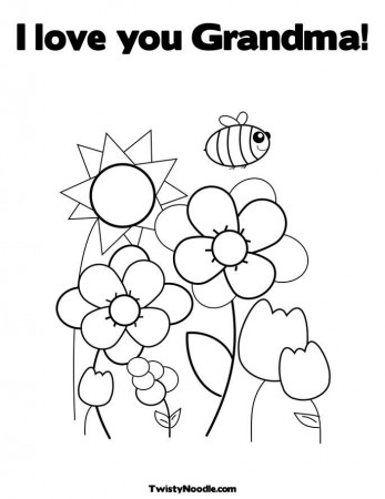 grandm Colouring Pages
