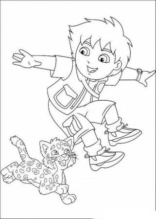 Go Diego Coloring Pages Printable Diego Coloring Pages For Kids 