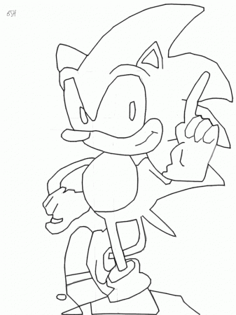 How To Draw Sonic Step By Step (Easy) Drawing - Bazza1900 © 2014 
