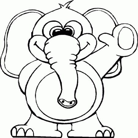 Elephants coloring pages