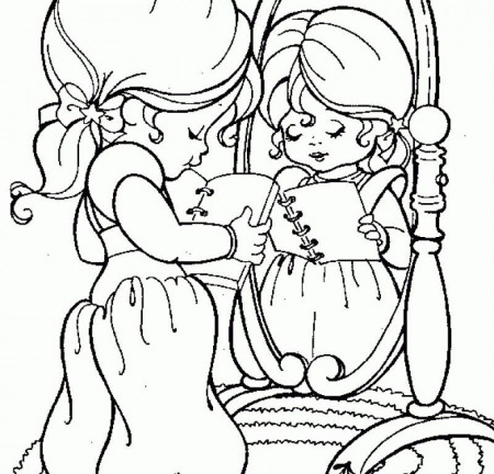Rainbow Brite Reading Book Coloring Pages - Kids Colouring Pages