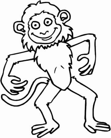 Monkeys Coloring Pages 9 | Free Printable Coloring Pages 