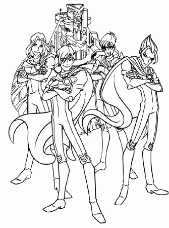 winx brandon Colouring Pages (page 2)