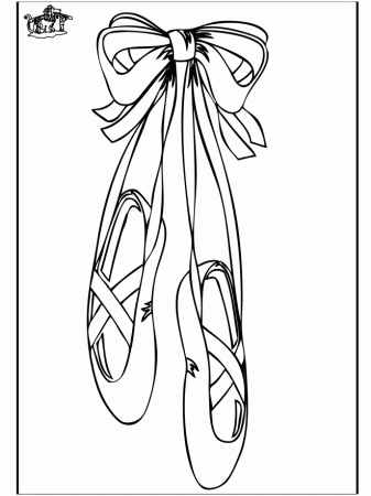 Ballet Shoes Coloring Pages 2 | Free Printable Coloring Pages