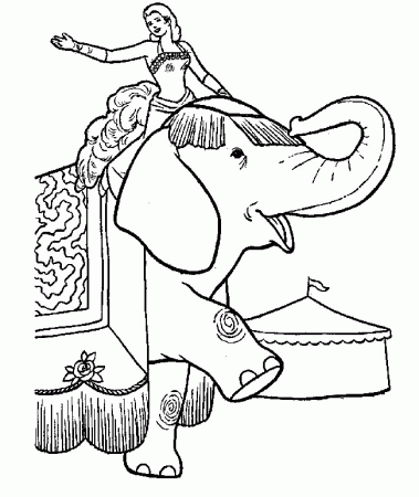Coloring Page - Elephant coloring pages 19