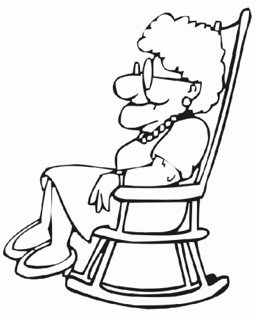 Grandma Coloring Pages For Kids