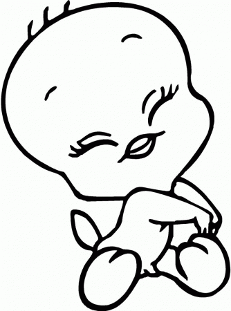 baby tweety bird Colouring Pages