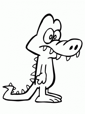 A Broken Hearted Alligator Coloring Sheets Kids Coloring Pages 