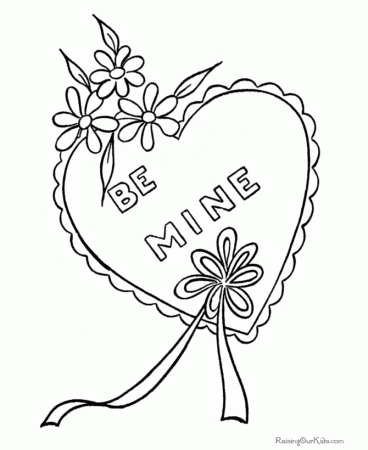 hearts valentines day coloring heart valentine