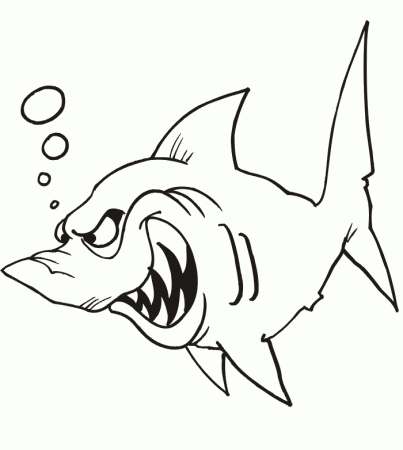 Coloring Pages Of Sharks 4 | Free Printable Coloring Pages