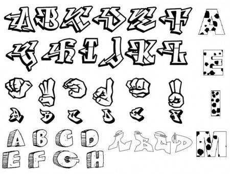 Cool Graffiti Alphabet Letters A Z Style Collection Graffiti 9513 