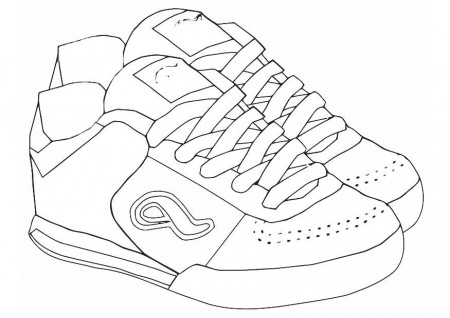 Coloring page sports shoes - img 19418.