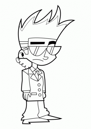 Easier Free Johnny Test Coloring Pages Letscoloringpages Com 