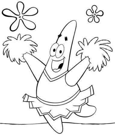 spongebob gang stars Colouring Pages