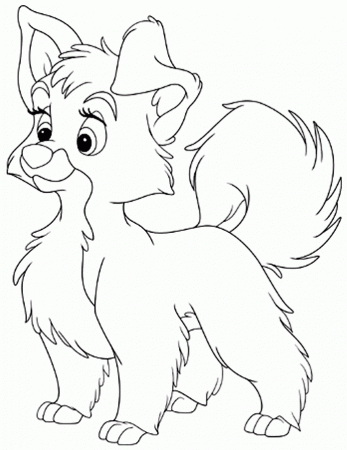 Lady And The Tramp Coloring Pages | Disney Coloring Pages