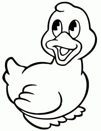 colours drawing wallpaper: Cute And Sweet Baby Duck Colour Drawing 