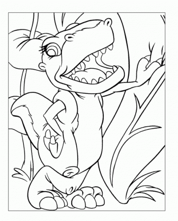 Land Before Time Coloring Pages ColoringMates 202762 Little Foot 