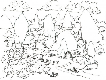 free forest coloring pages | Printable Coloring Pages