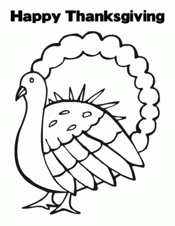 Thanksgiving Color Pages for Kids - Z31 Coloring Page