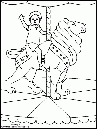 carnival horse Colouring Pages