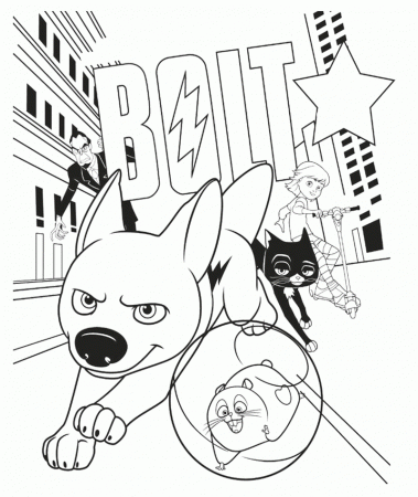 Disney Bolt Coloring Page - Bolt Coloring Pages : Coloring Pages 