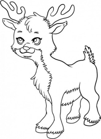 Christmas Santa Deer Colouring Pages Free For Kids 4540 116719 
