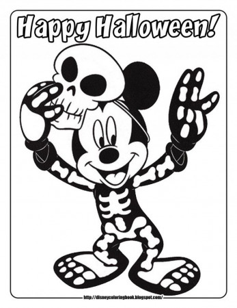 Mickey Mouse Halloween para Colorir