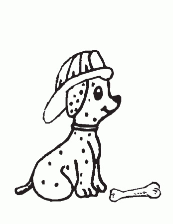 puppy fireman coloring pages | Coloring Pages