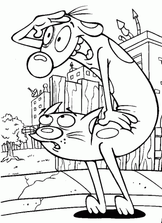Coloring Page - Catdog coloring pages 10