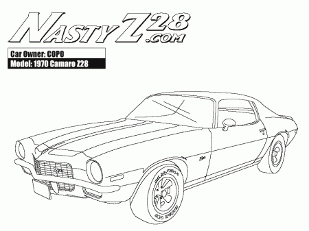 30 camaro Colouring Pages