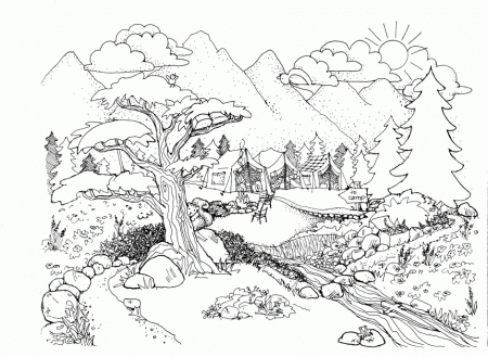 Nature Coloring Pages For Kids Hidden Picture Activities Coloring 