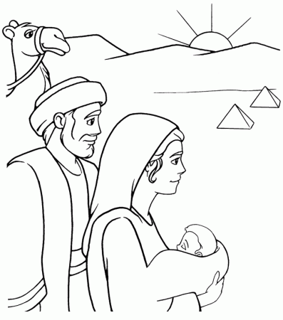 Escape to Egypt Coloring Page