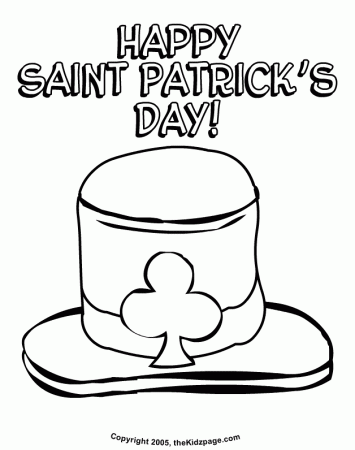 Happy St. Patrick's Day - Free Coloring Pages for Kids - Printable 