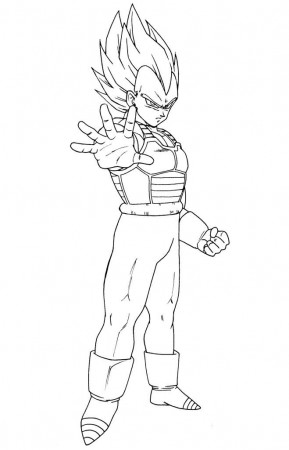 ssj2 Goku Colouring Pages