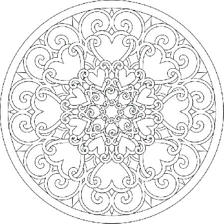 hard abstract Colouring Pages