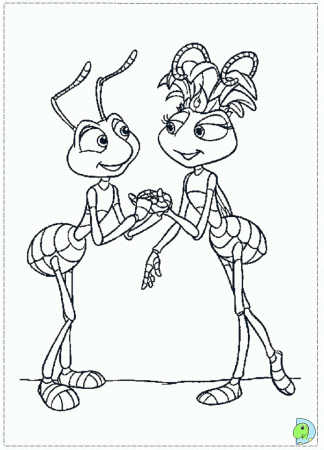 happy flik A Bug's Life Coloring Pages « Printable Coloring Pages