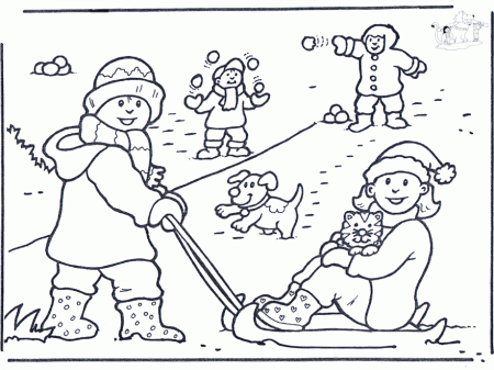 Free coloring pages snow - Snow