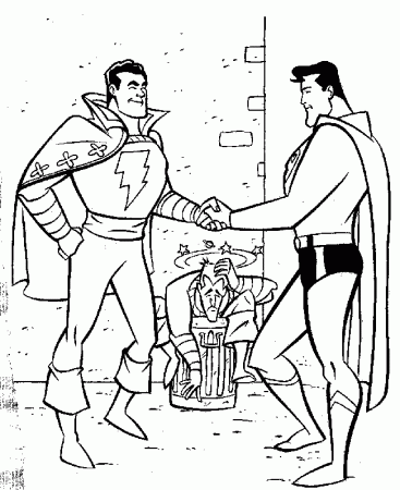 Robin, Batman and Superman Coloring Page : Super Hero Movie