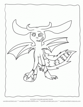 Cartoon Dragon Coloring Pages, Echo's Dragon Printable Coloring Pages