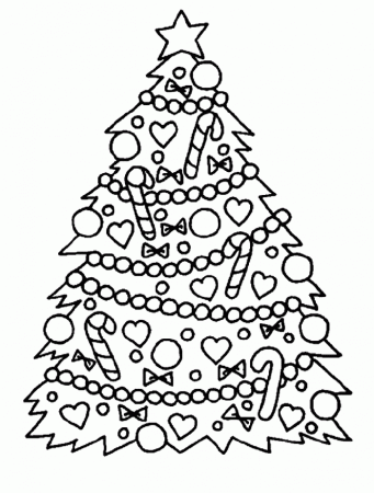 Christmas Trees Coloring Pages | Coloring Pages