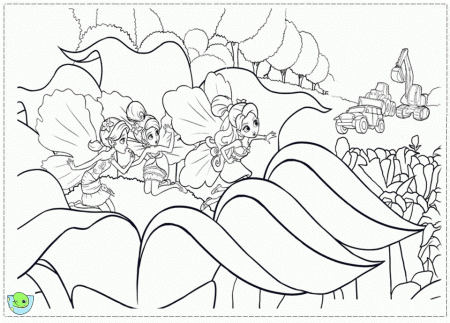 Barbie Thumbelina coloring page