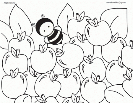 bumble of joy: Apple Picking Coloring Page & Contest