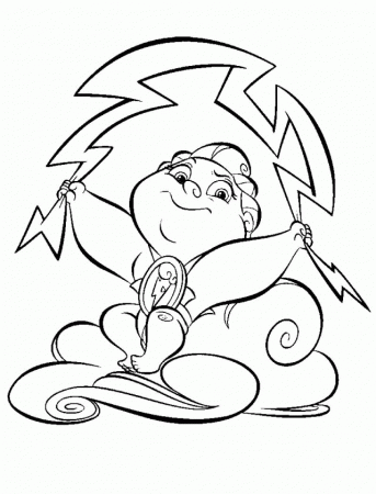 Downloadable Baby Hercules Coloring Page | Laptopezine.