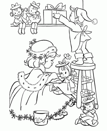 Free Hard Christmas Coloring Pages