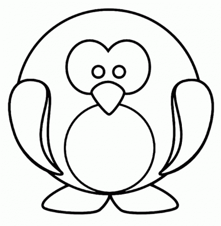 Penguin With Scarft Coloring Pages - Animal Coloring Pages on 